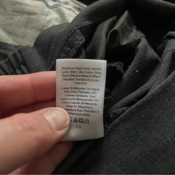 Gray Black Business Slacks with Pockets & Stretch Panel on Back, Size XXL - Picture 8 of 9